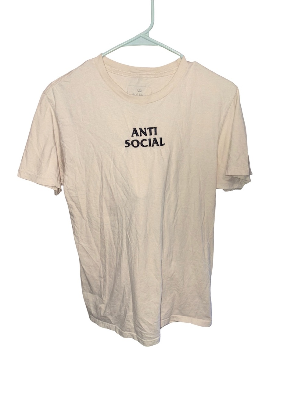 ANTI SOCIAL Short Sleeve Crew Tee in Cream